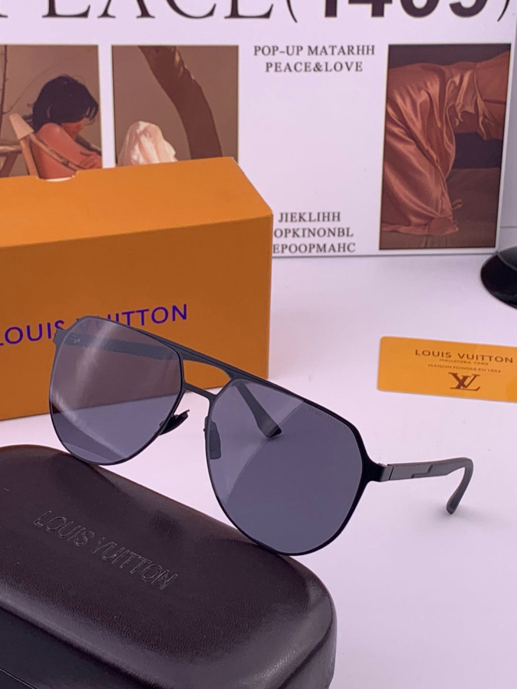 Louis Vuitton L315 Fashion Gold Lens Sunglasses for Men & Women - 448558 - detail image 2
