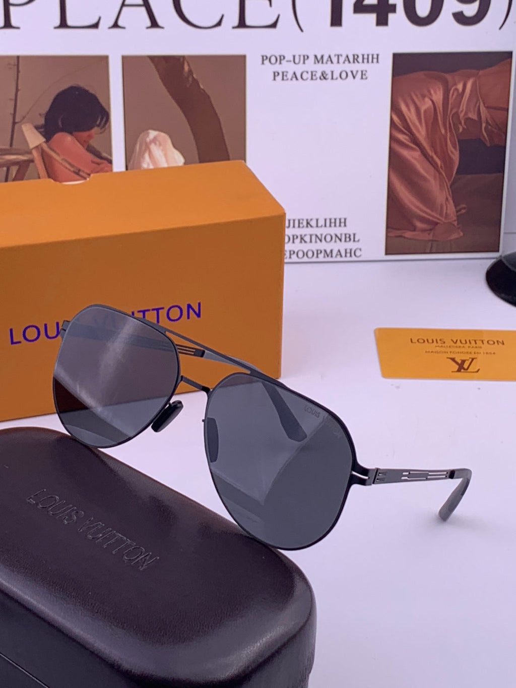 Louis Vuitton L39 Fashion Gold Lens Sunglasses for Men & Women - 448563 - detail image 2