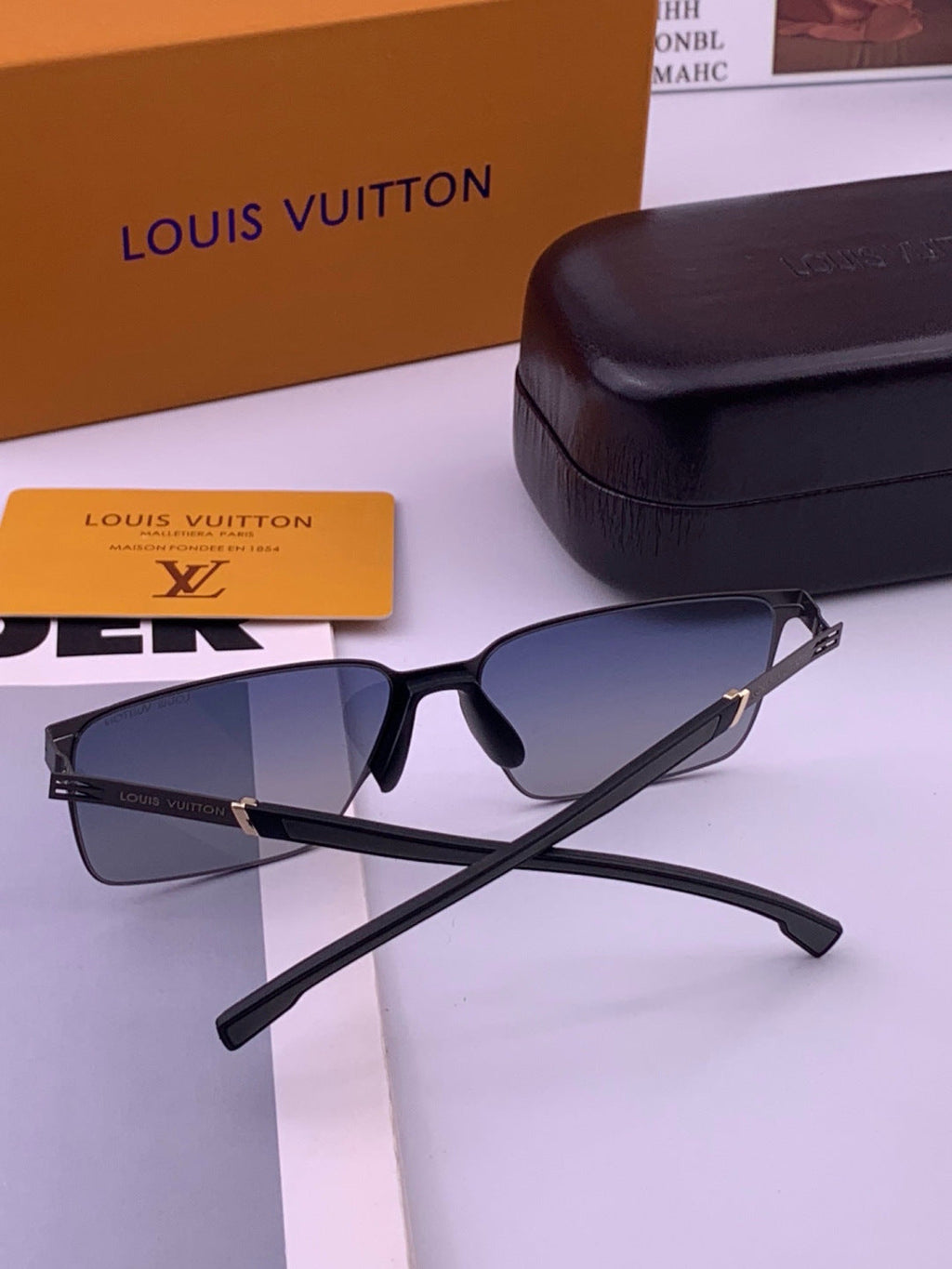 Louis Vuitton L316 Fashion Gold Lens Sunglasses for Men & Women - detail image 6