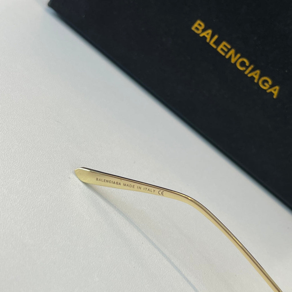 Balenciaga Rectangular Brown Lens Sunglasses for Men & Women - 466021 - detail image 7