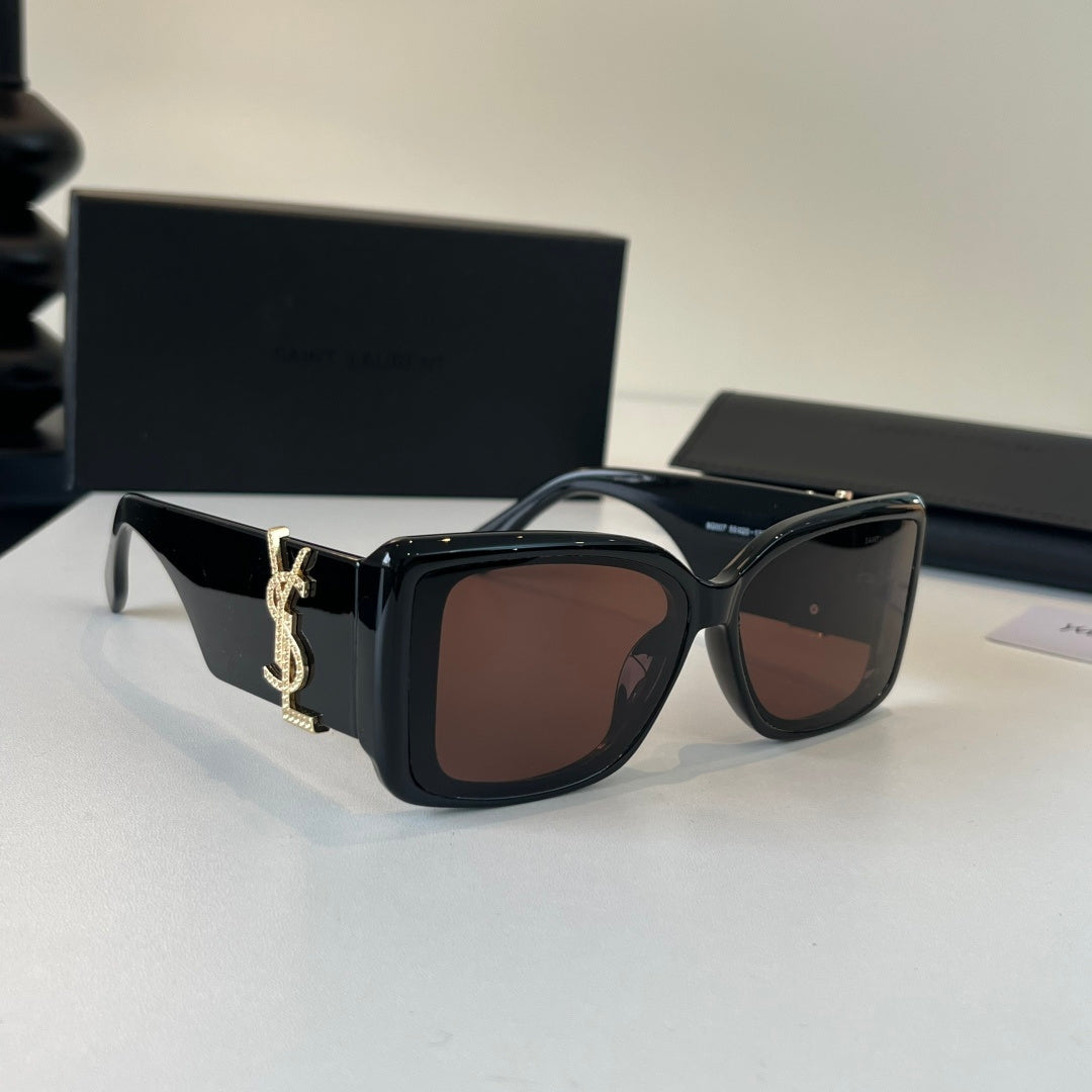 Saint Laurent Fashion Black Lens Sunglasses for Men & Women - 465436