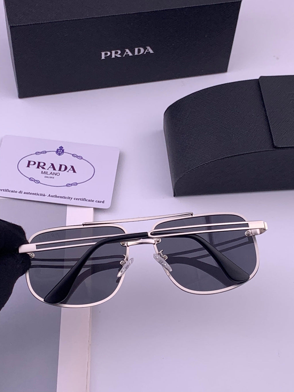 Prada P880665 Polarized Fashion Gray Lens Sunglasses for Men - 465523 - detail image 4