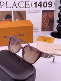 Louis Vuitton L77004 Oversized Purple Lens Sunglasses for Men & Women - 493212
