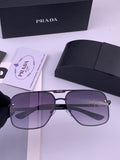 Prada Fashion Black Lens Sunglasses for Men