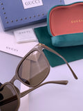 Gucci G62040 Polarized Square Black Lens Sunglasses for Men & Women