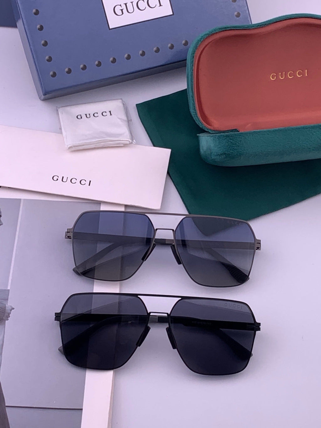 Gucci G711 Polarized Fashion Brown Lens Sunglasses for Men & Women - detail image 7