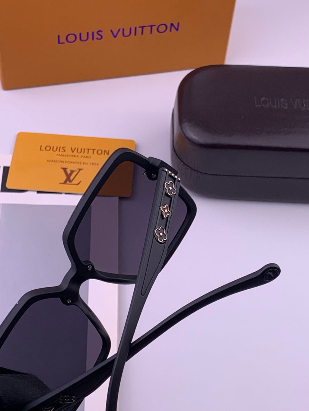 Louis Vuitton L5710 Polarized Square Brown Lens Sunglasses for Men & - 486249 - detail image 4