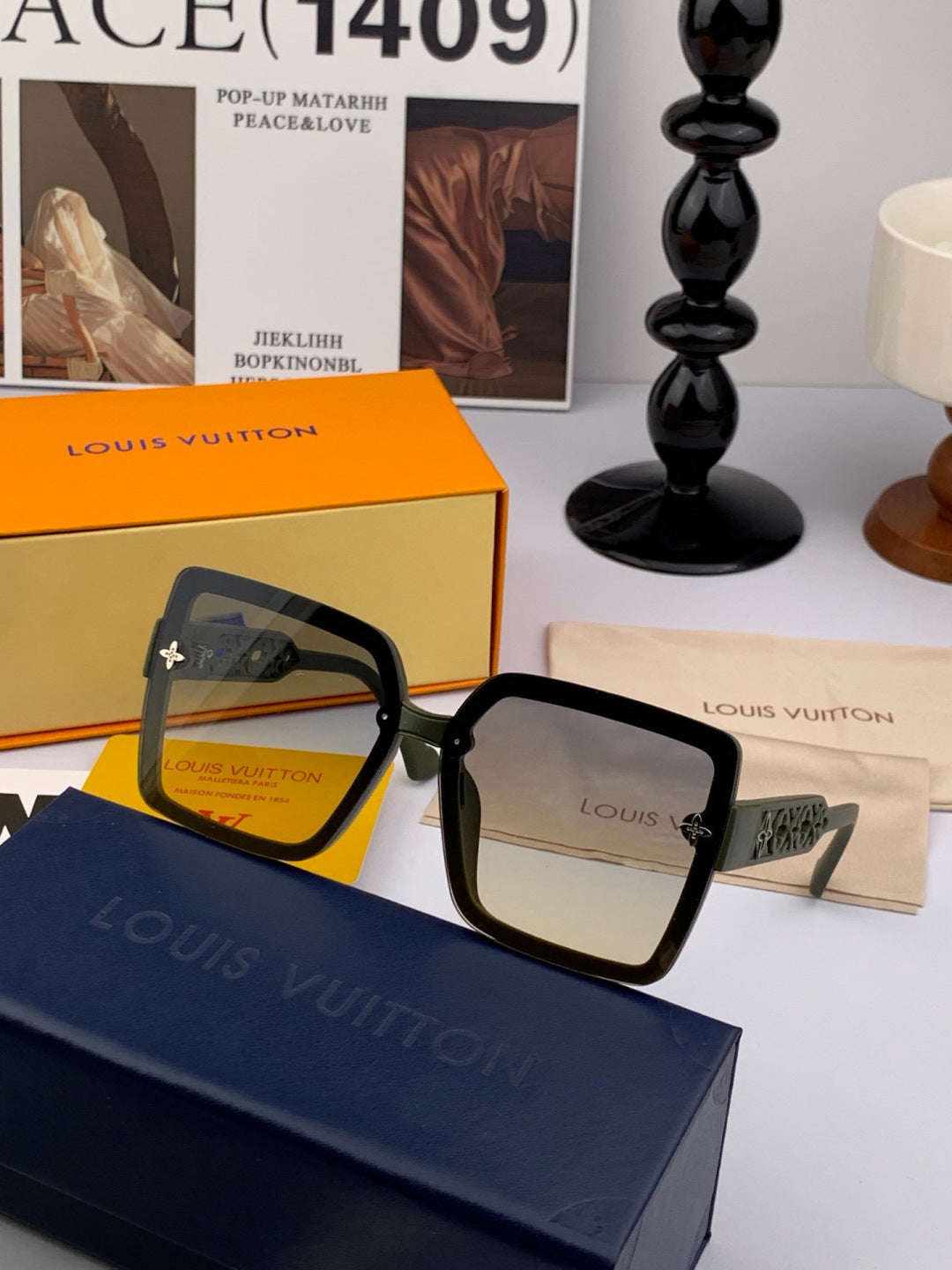 Louis Vuitton Fashion Gold Lens Sunglasses for Men & Women - 486246 - detail image 3