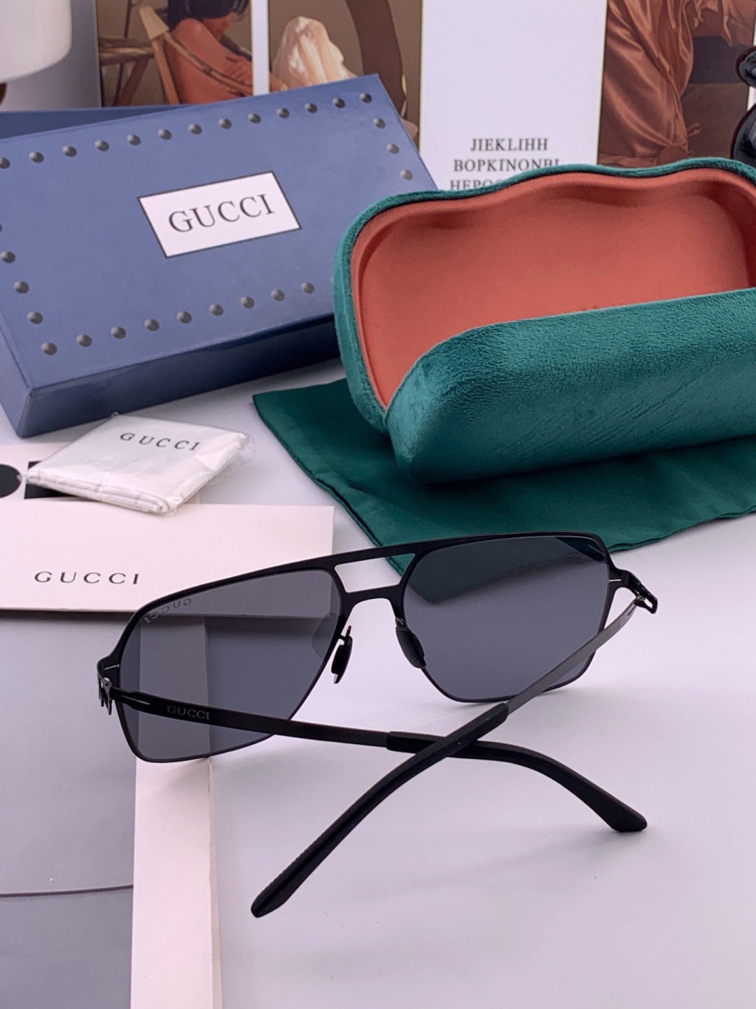 Gucci G3731 Fashion Orange Lens Sunglasses for Men & Women - detail image 5
