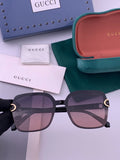 Gucci G9223 Polarized Square Brown Lens Sunglasses for Men & Women