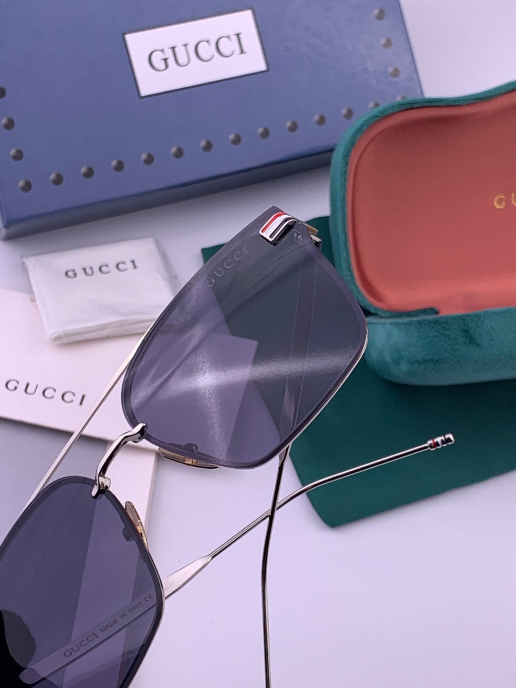 Gucci G152 Polarized Aviator Gold Lens Sunglasses for Men & Women - 486385 - detail image 5