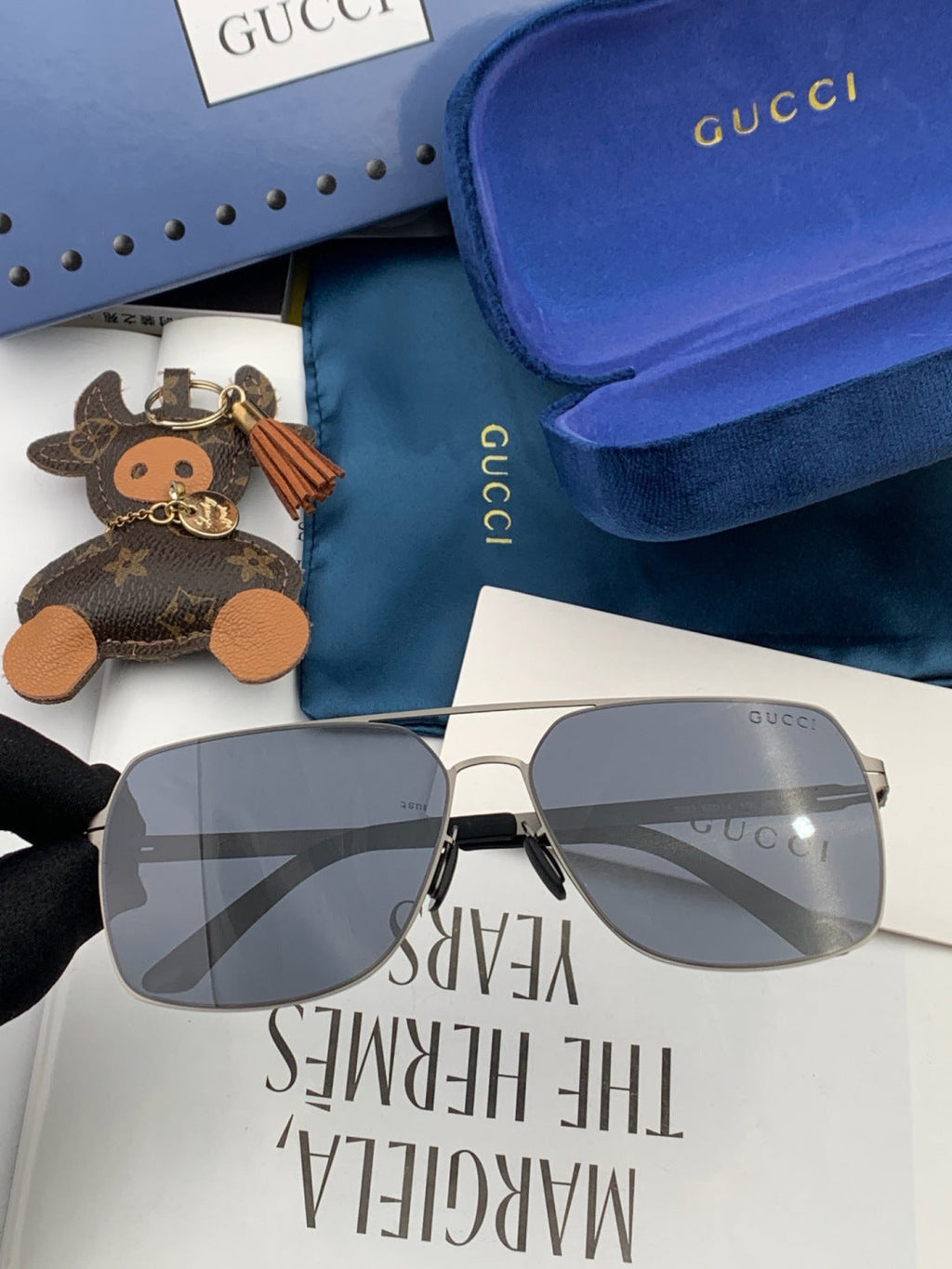 Gucci G3730 Fashion Blue Lens Sunglasses for Men & Women