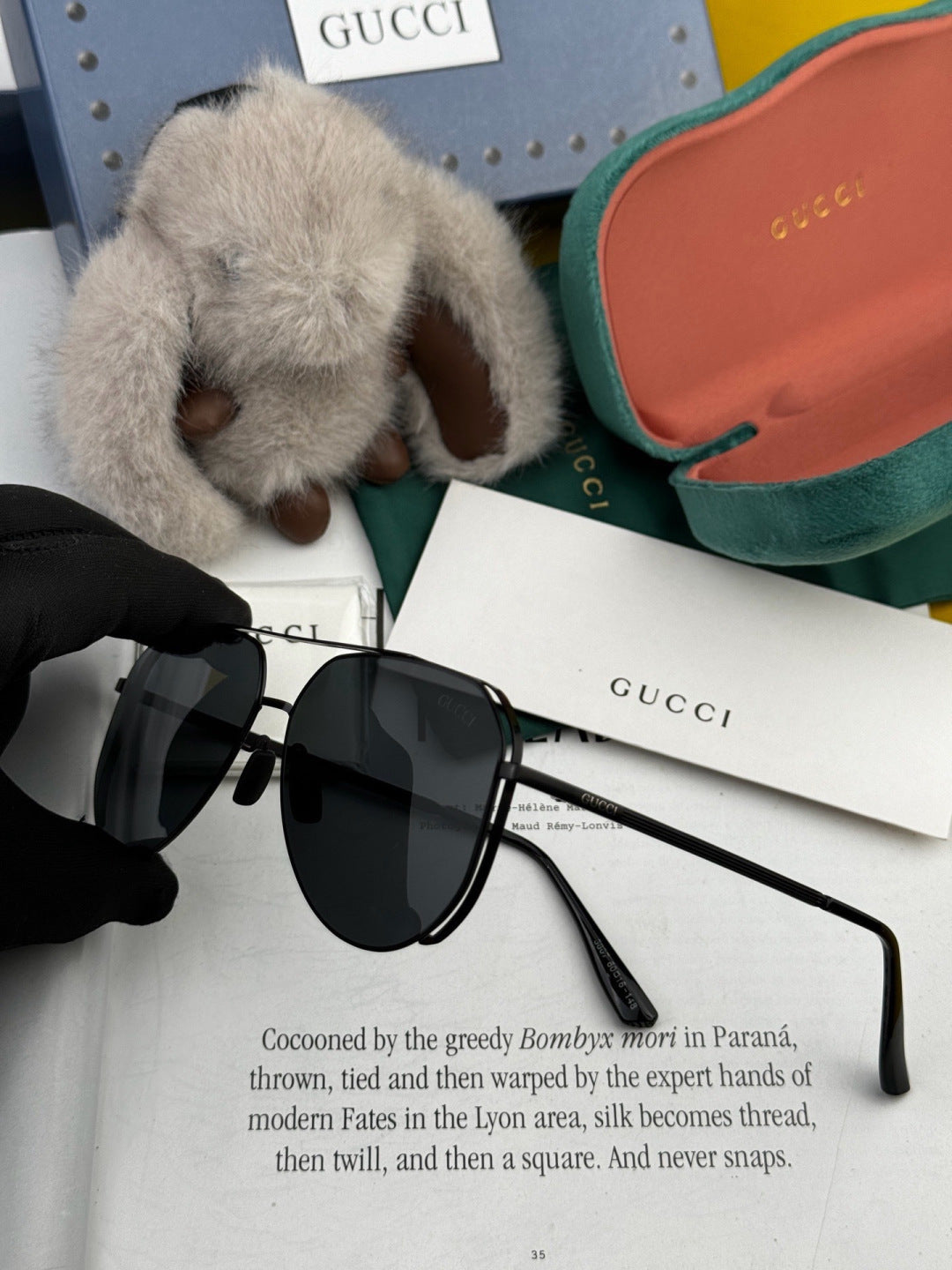 Gucci G7380 Fashion Pink Lens Sunglasses for Men & Women - detail image 6