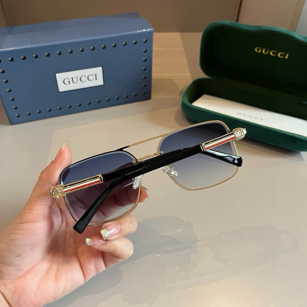 Gucci Metal Aviator Silver Lens Sunglasses for Men & Women - 997679 - detail image 7