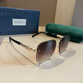 Gucci Metal Aviator Brown Lens Sunglasses for Men & Women - 997680