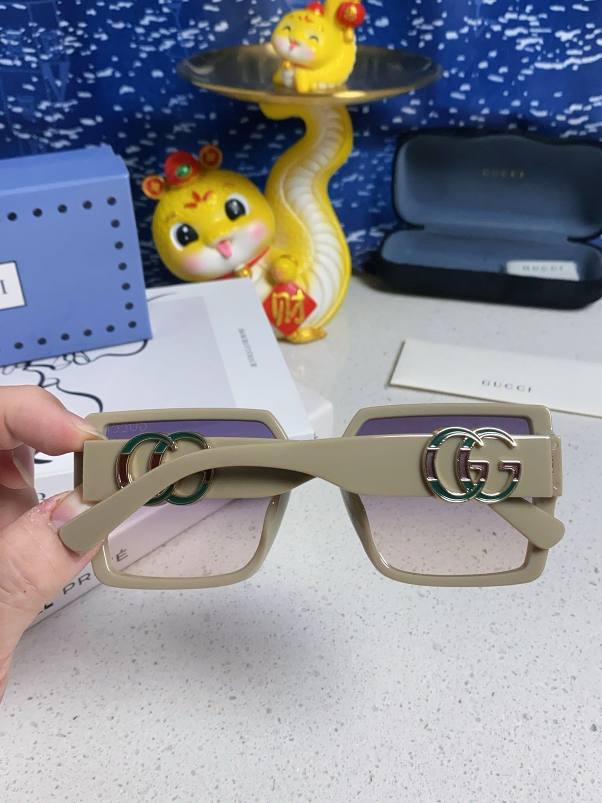 Gucci Polarized Fashion Silver Lens Sunglasses for Women - detail image 5
