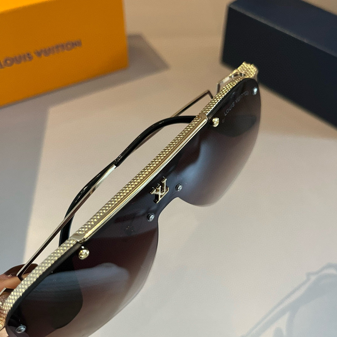 Louis Vuitton Metal Fashion Gold Lens Sunglasses for Men & Women - 464676 - detail image 7