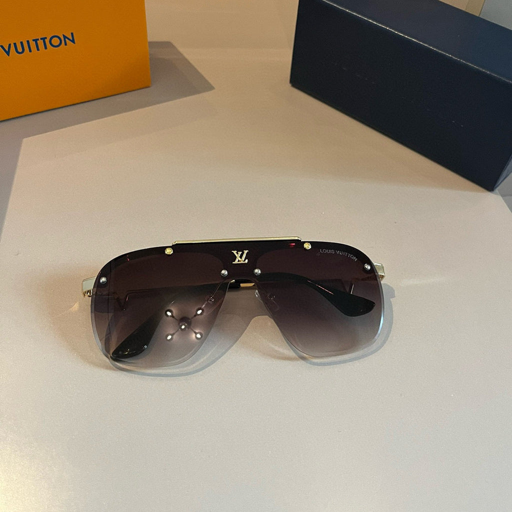 Louis Vuitton Metal Fashion Gold Lens Sunglasses for Men & Women - 464676 - detail image 5