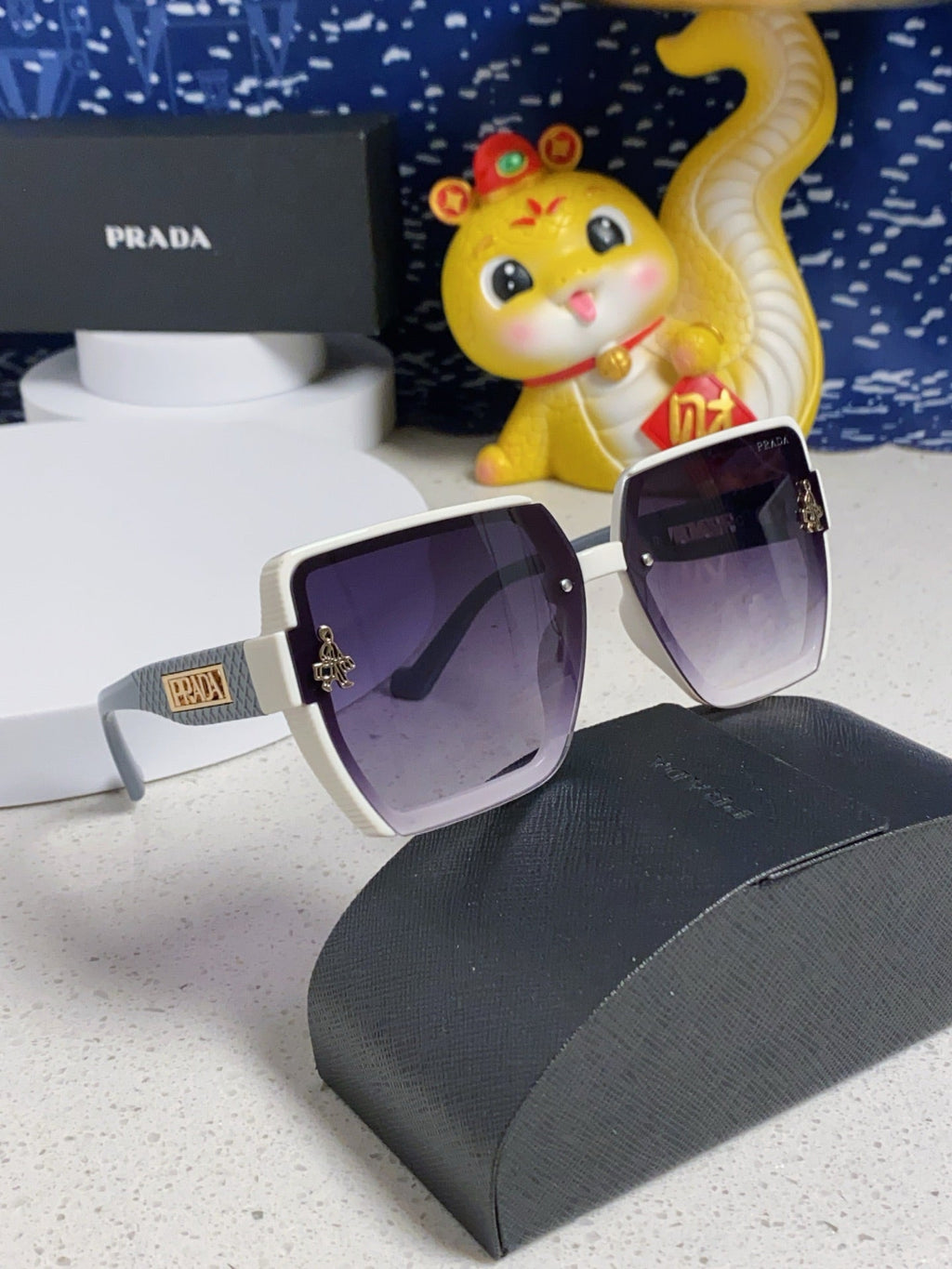 Prada Fashion Silver Lens Sunglasses for Men & Women - 465610 - detail image 10
