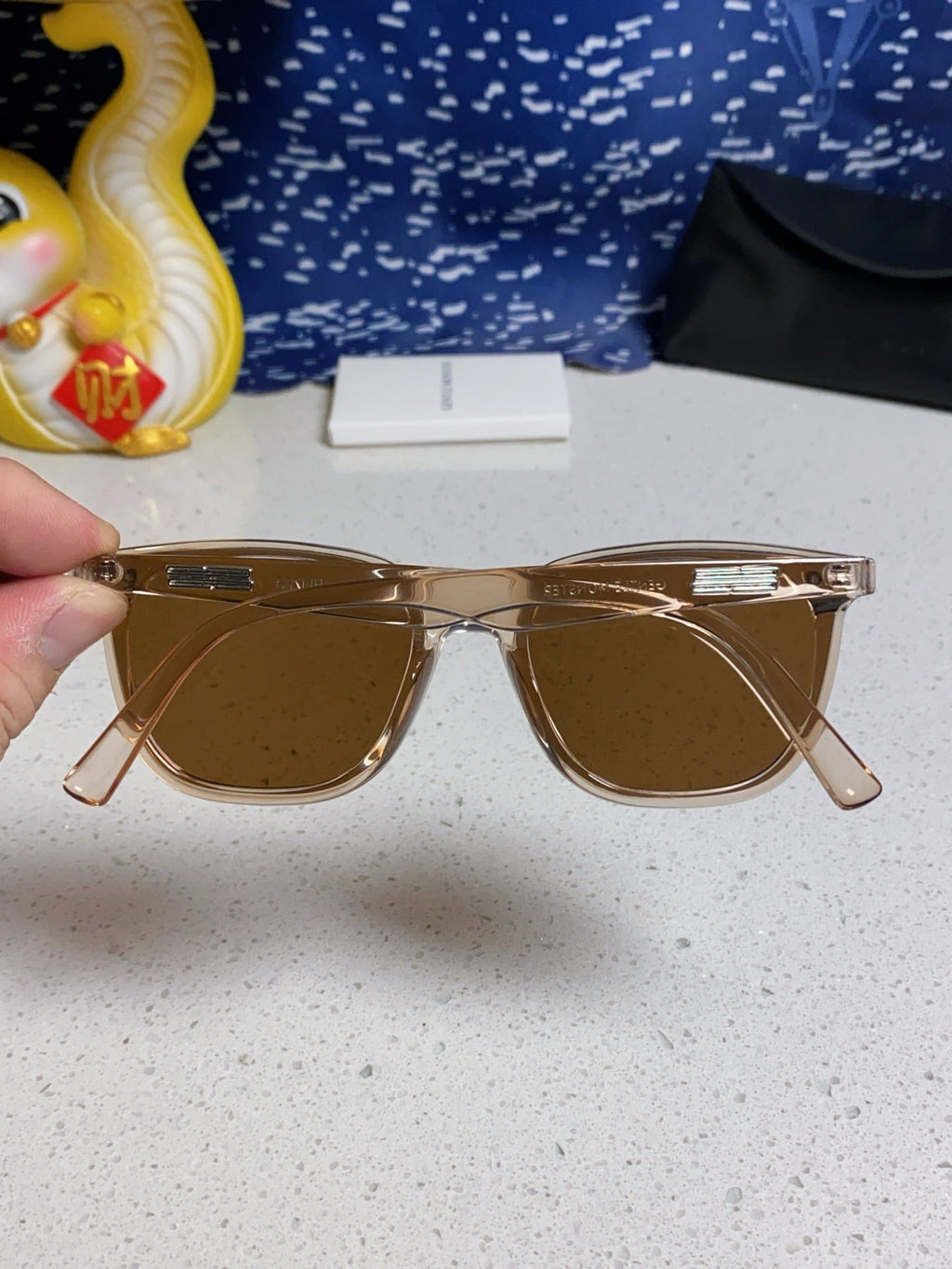 Gentle Monster HEIZER Square Brown Lens Sunglasses for Men & Women - 488001 - detail image 5