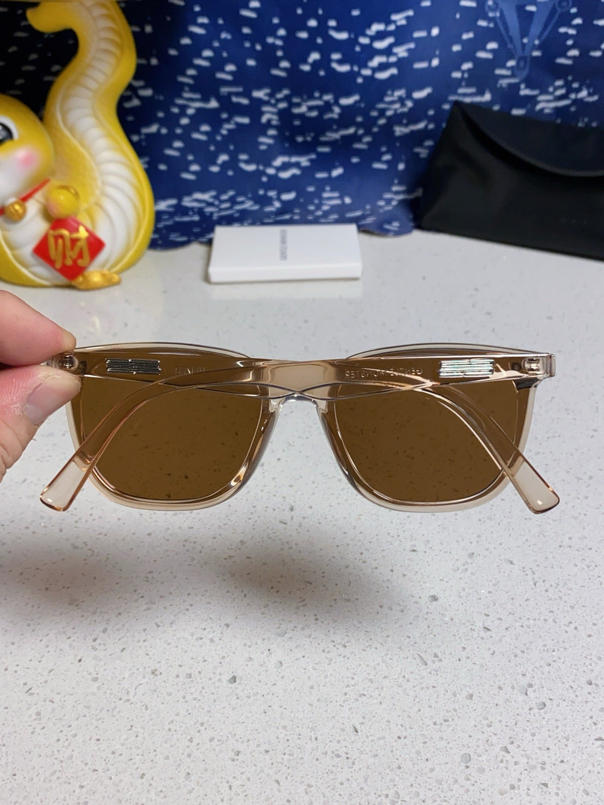 Gentle Monster HEIZER Square Brown Lens Sunglasses for Men & Women - 488001 - detail image 5