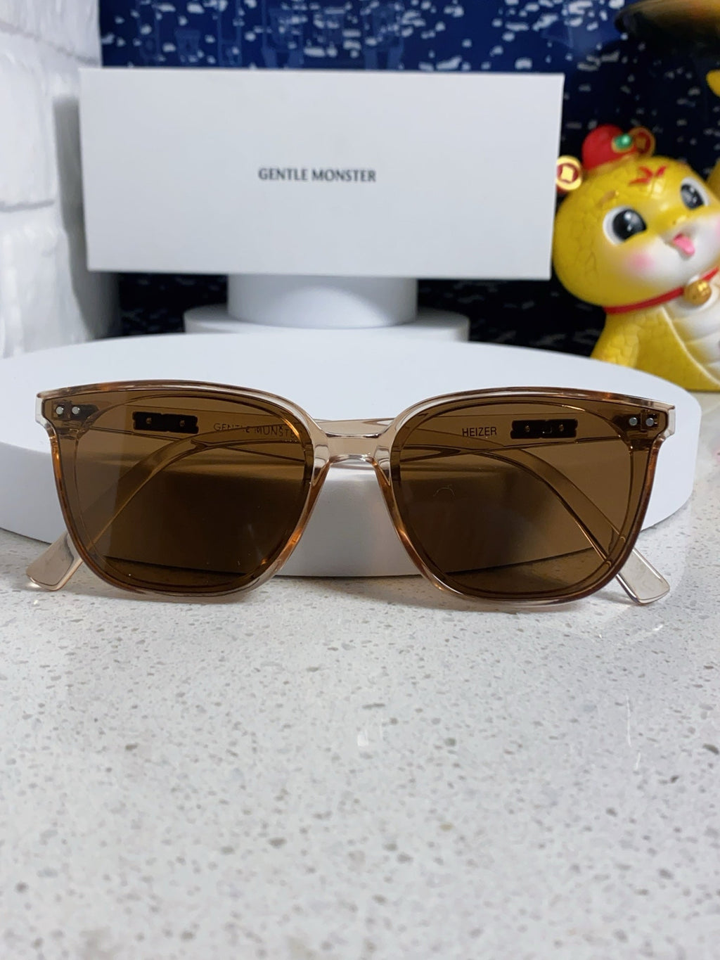 Gentle Monster HEIZER Square Brown Lens Sunglasses for Men & Women - 488001 - detail image 9