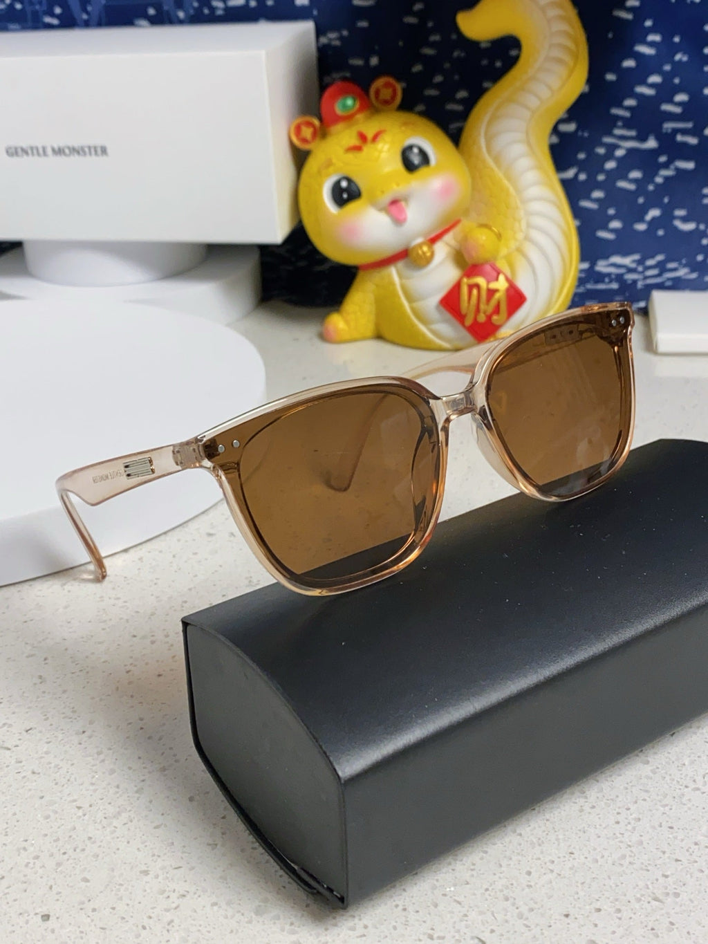 Gentle Monster HEIZER Square Brown Lens Sunglasses for Men & Women - 488001 - detail image 10
