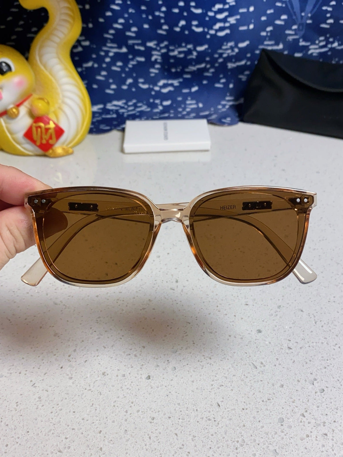 Gentle Monster HEIZER Square Brown Lens Sunglasses for Men & Women - 488001 - detail image 4