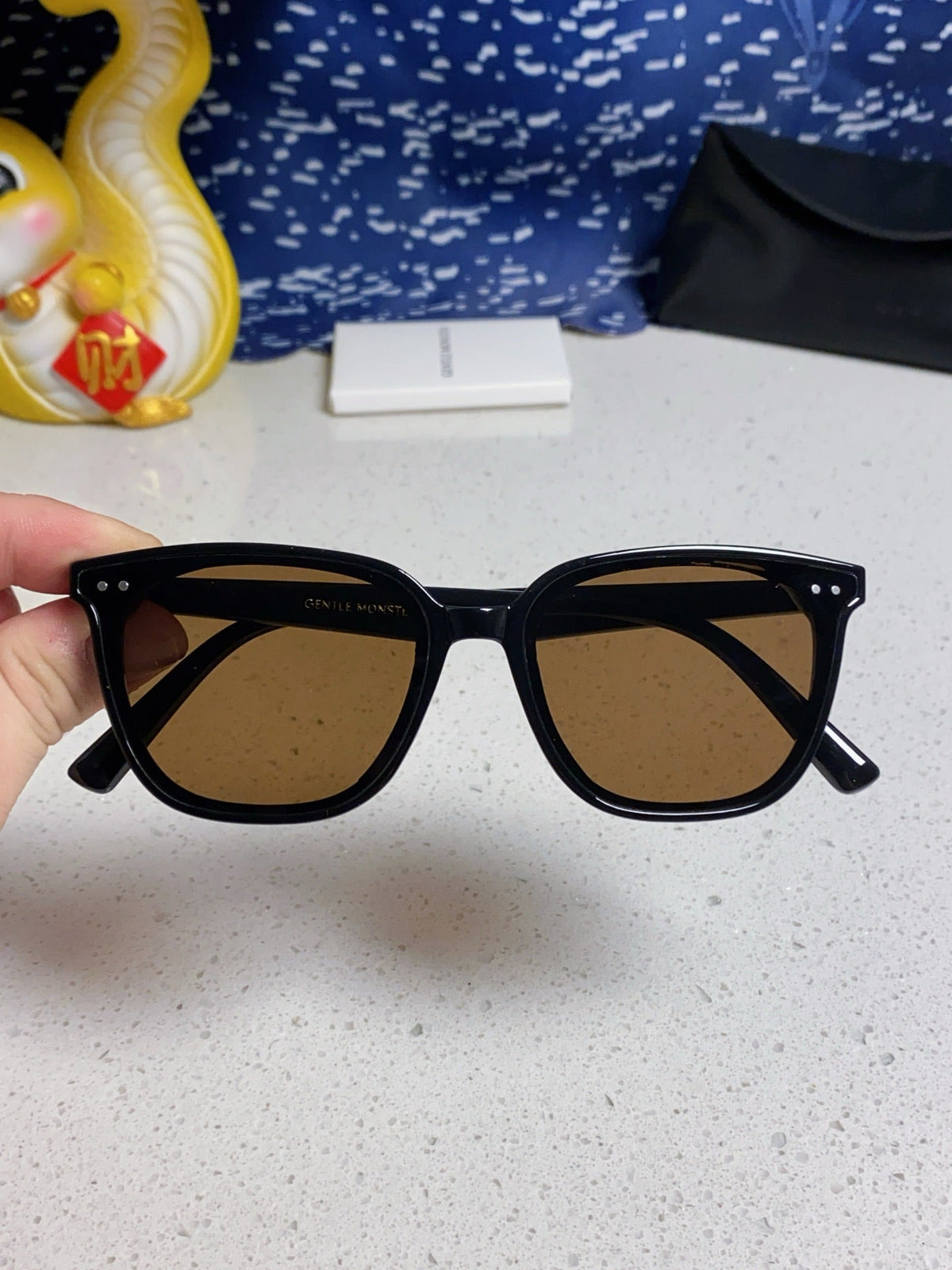 Gentle Monster HEIZER Square Brown Lens Sunglasses for Men & Women - 432936 - detail image 4