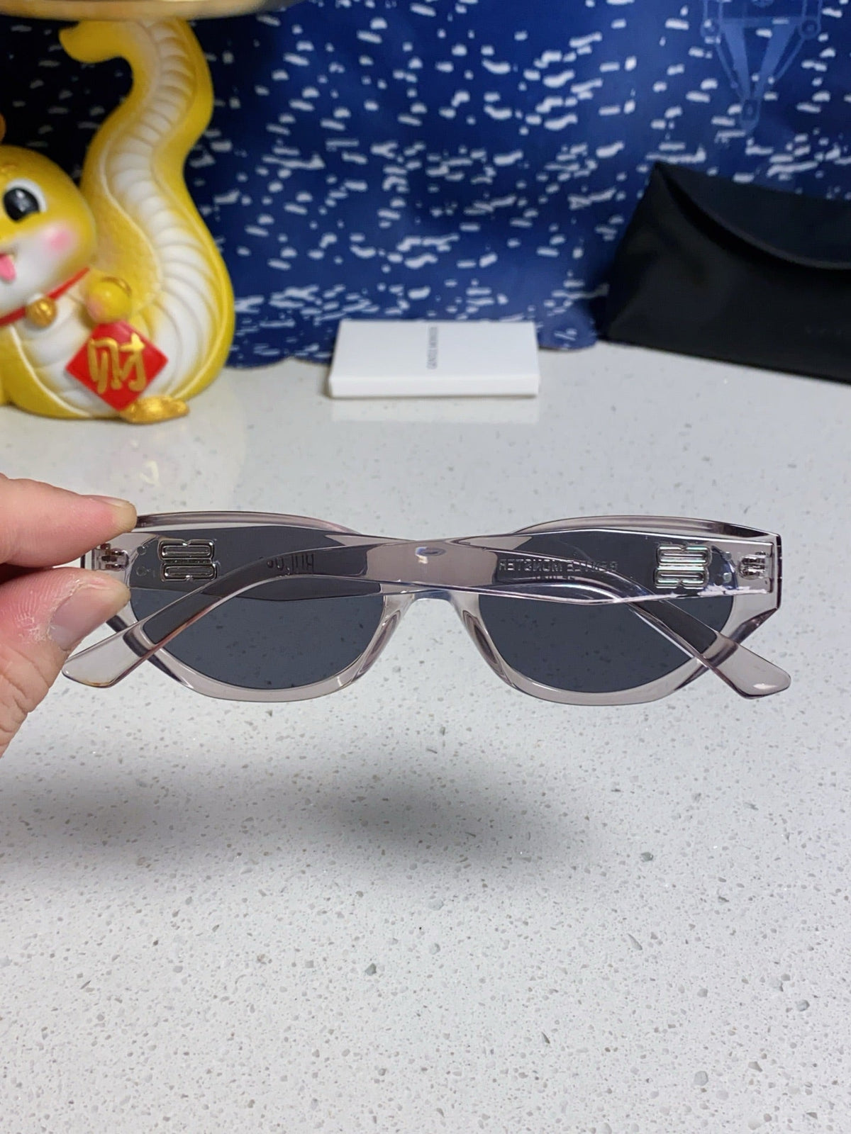 Gentle Monster ROCOCO Cat-Eye Silver Lens Sunglasses for Men & Women - detail image 5