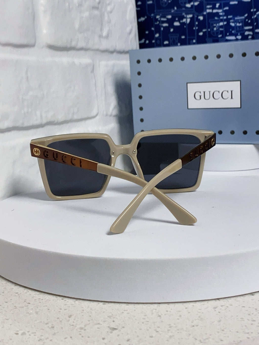 Gucci Polarized Square Silver Lens Sunglasses for Men & Women - 486445 - detail image 3