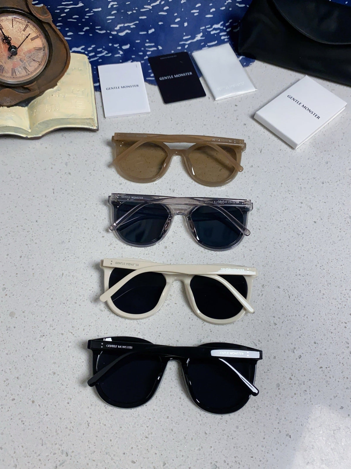 Gentle Monster SOLO Polarized Round Blue Lens Sunglasses for Men & Wo - 372625 - detail image 11