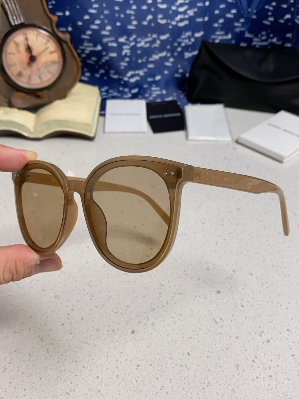 Gentle Monster SOLO Polarized Round Silver Lens Sunglasses for Men & Women - detail image 6
