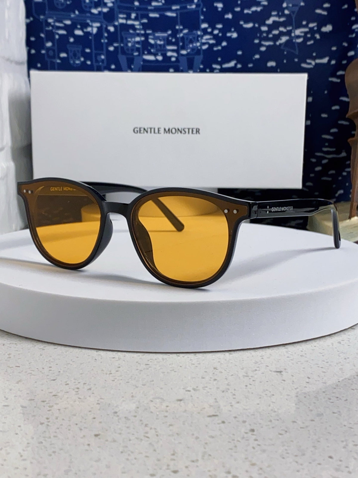 Gentle Monster LANG Square Orange Lens Sunglasses for Men & Women