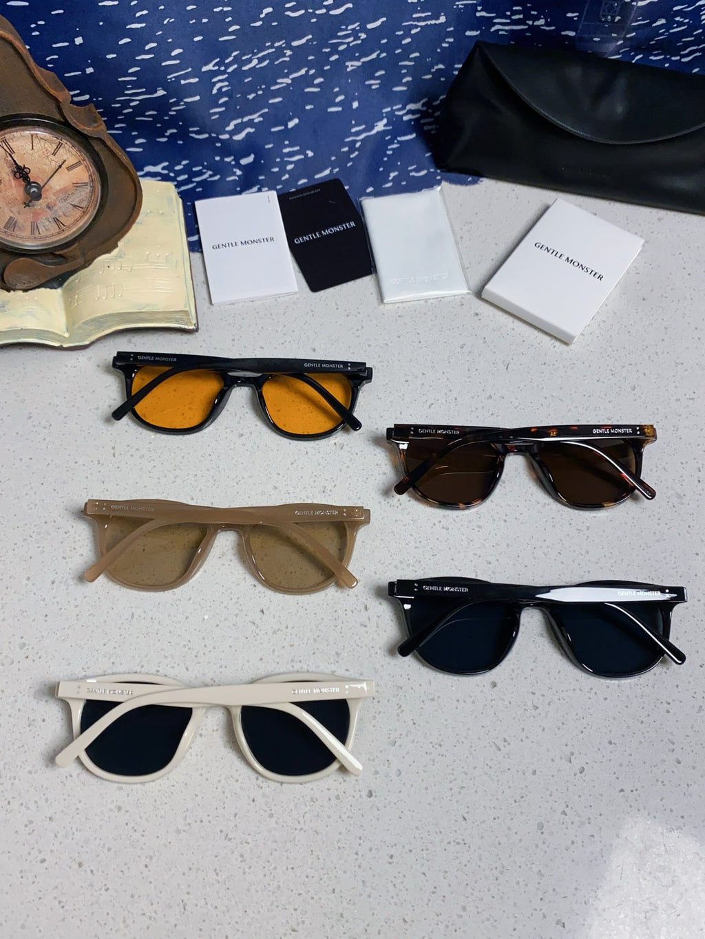 Gentle Monster LANG Square Blue Lens Sunglasses for Men & Women - detail image 11