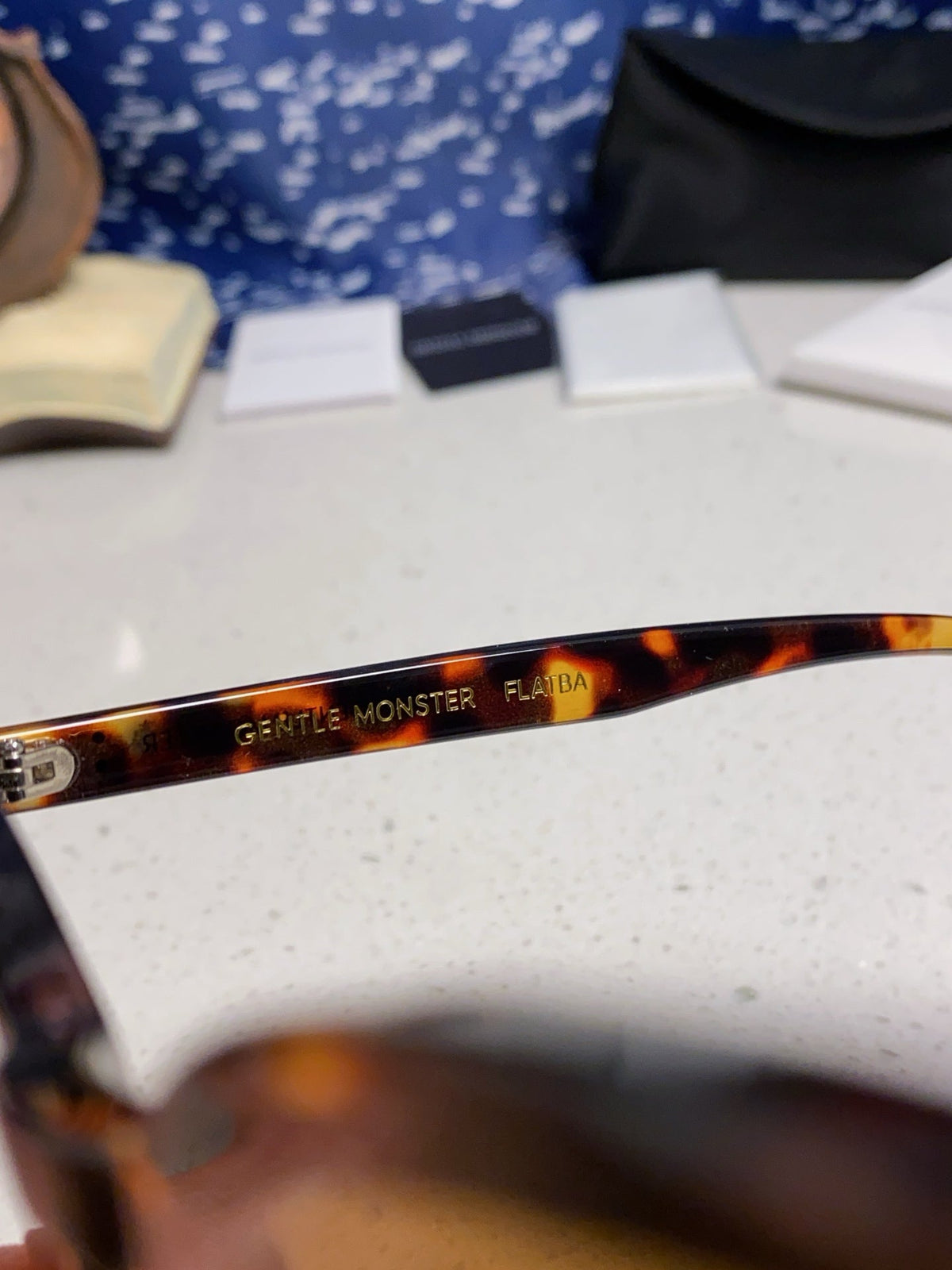 Gentle Monster LANG Square Brown Lens Sunglasses for Men & Women - detail image 8