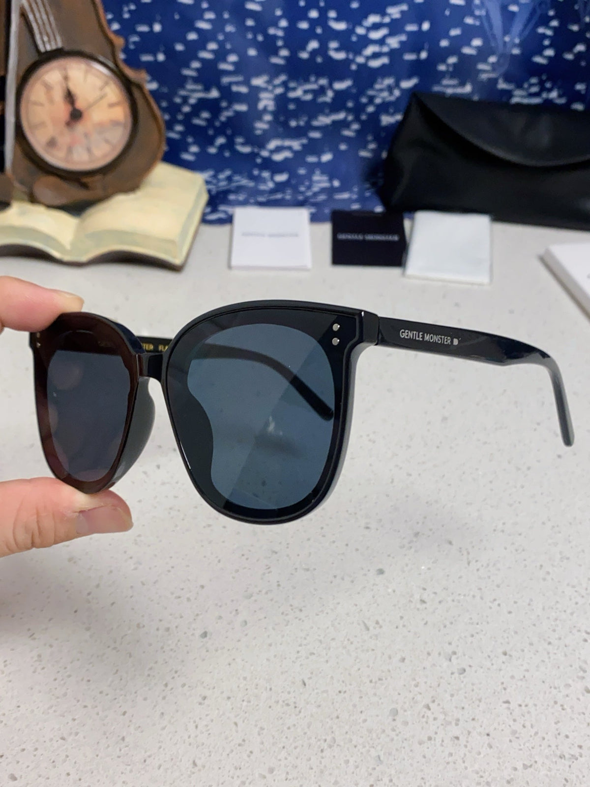 Gentle Monster MYMA Oversized Black Lens Sunglasses for Men & Women - detail image 6