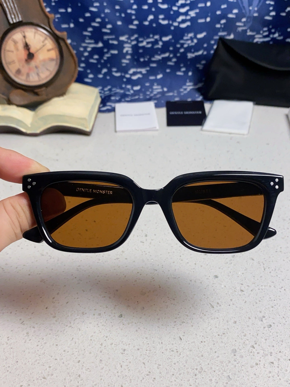 Gentle Monster MUSEE Fashion Orange Lens Sunglasses for Men & Women - detail image 5