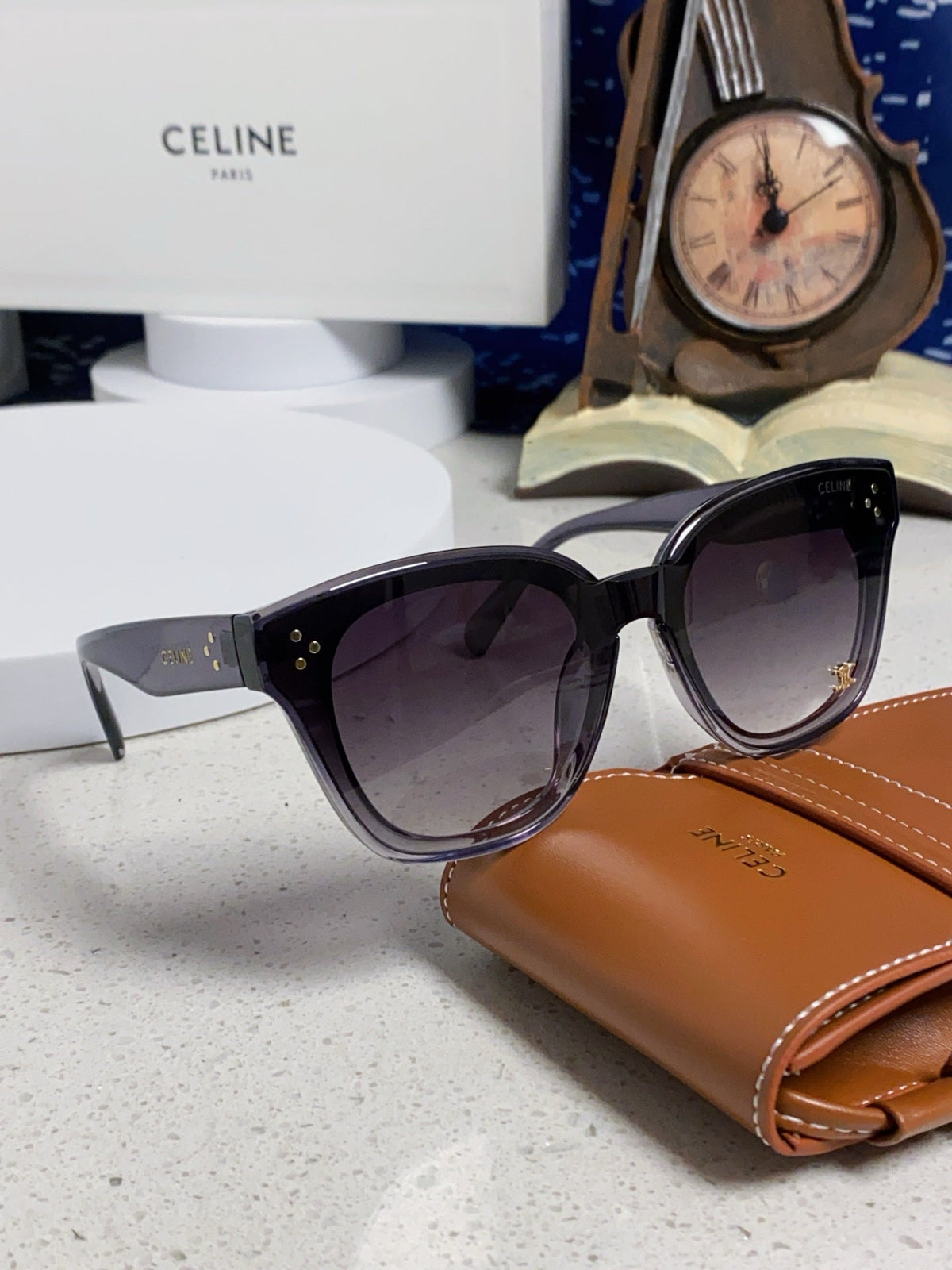 Celine Square Gray Lens Sunglasses for Men & Women - 158430 - detail image 10