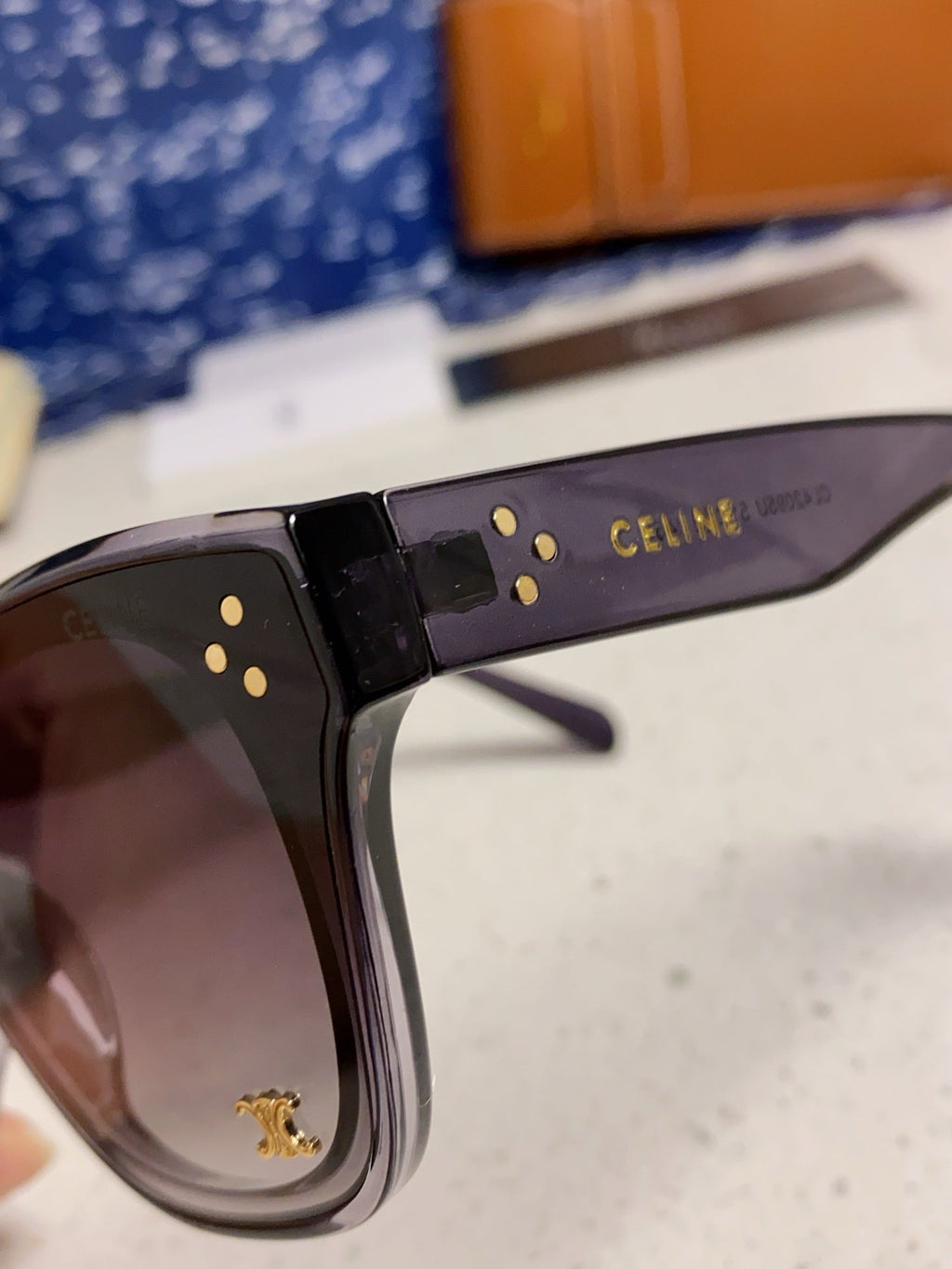 Celine Square Gray Lens Sunglasses for Men & Women - 158430 - detail image 7