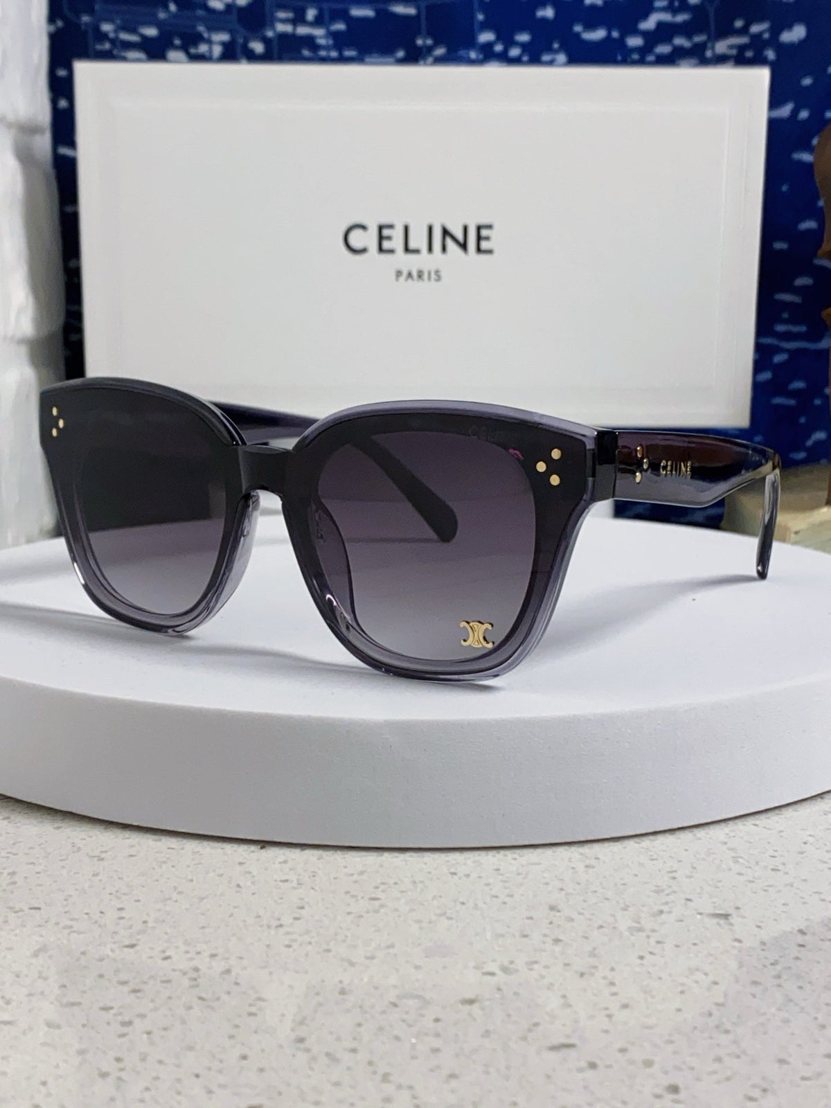 Celine Square Gray Lens Sunglasses for Men & Women - 158430