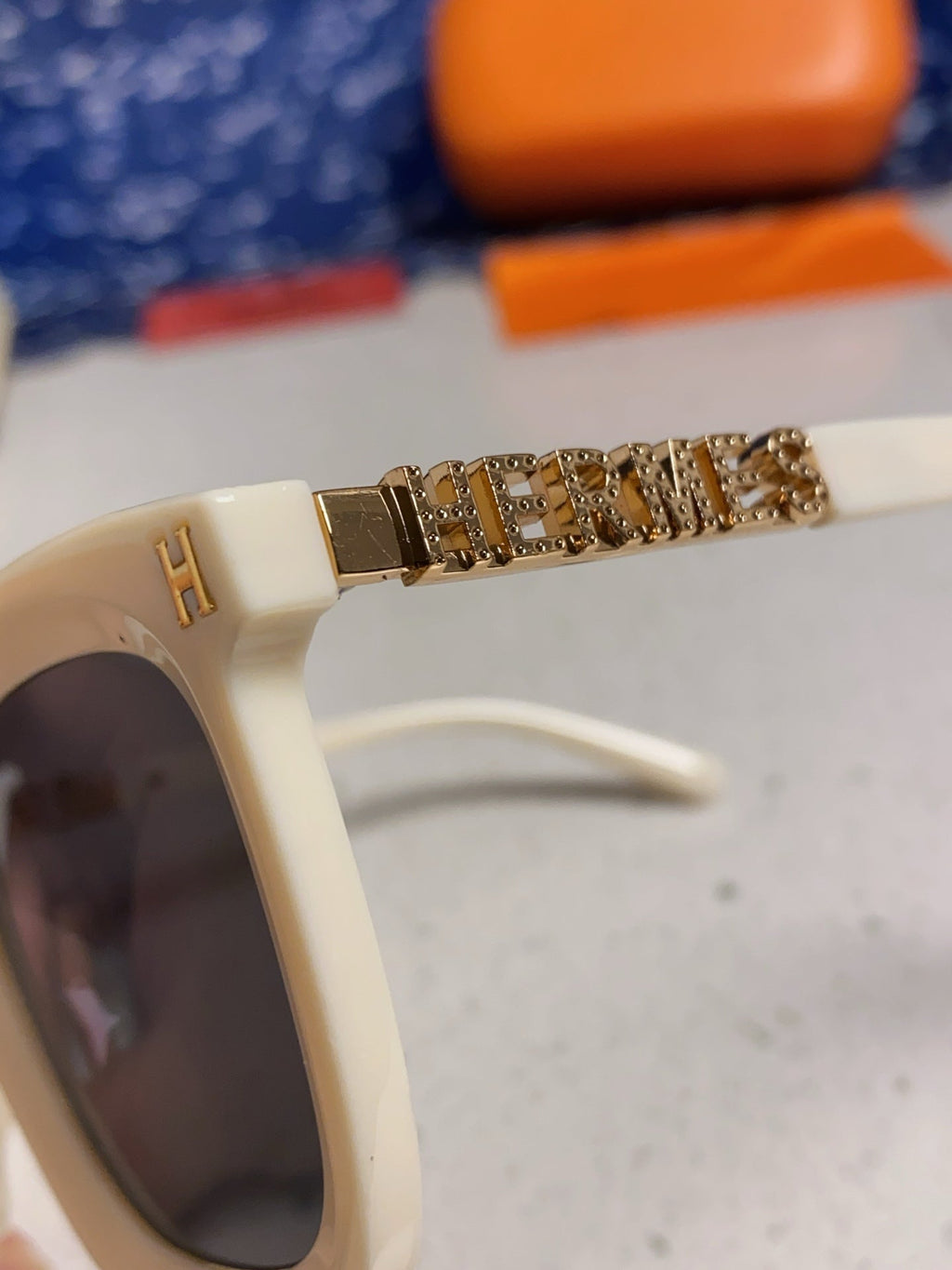 Hermès Metal Square Silver Lens Sunglasses for Men & Women - 399451 - detail image 7