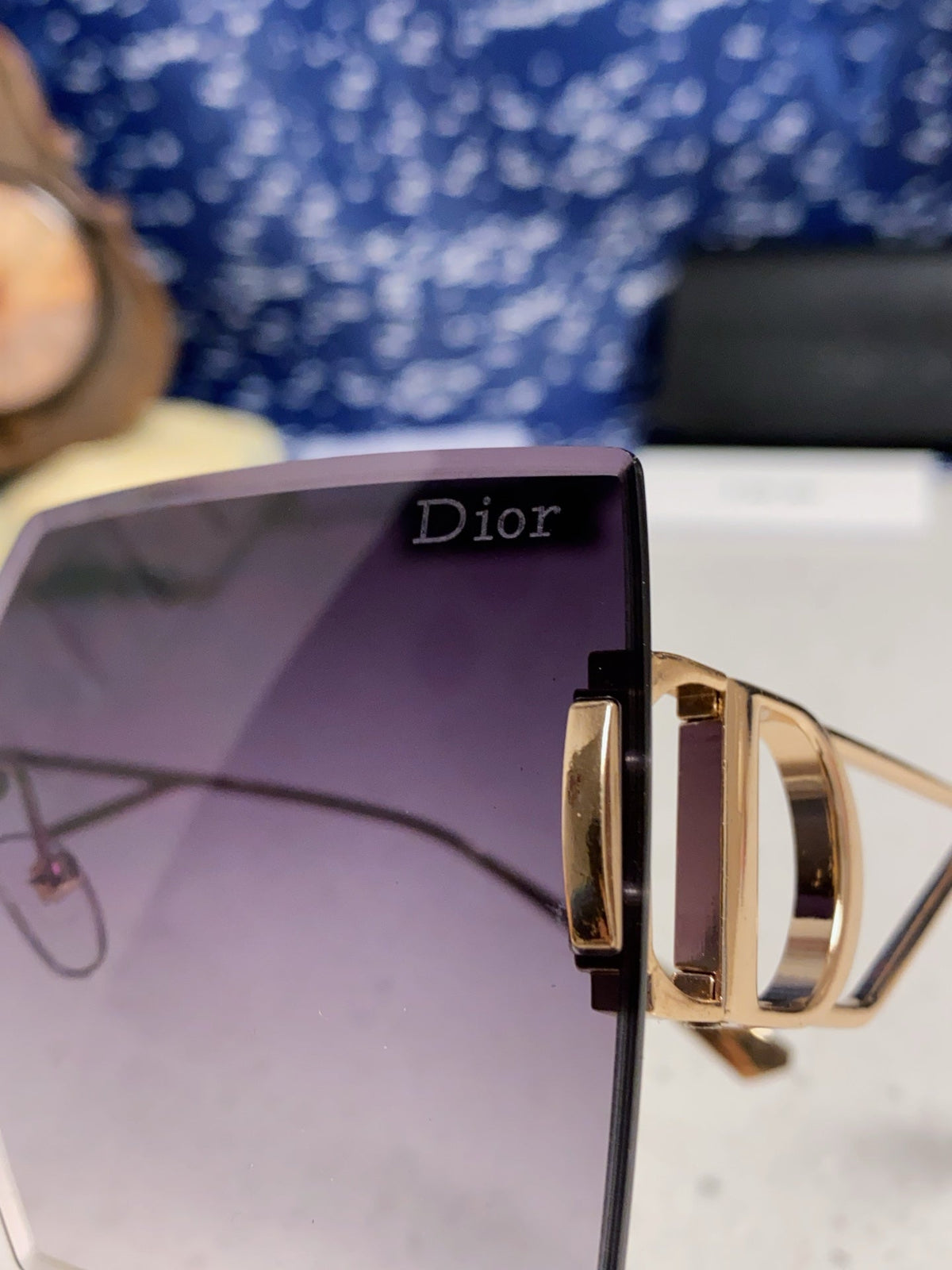 Dior 30MONTAIGNE Lightweight Rimless Gray Lens Sunglasses for Men & W - 867125 - detail image 7