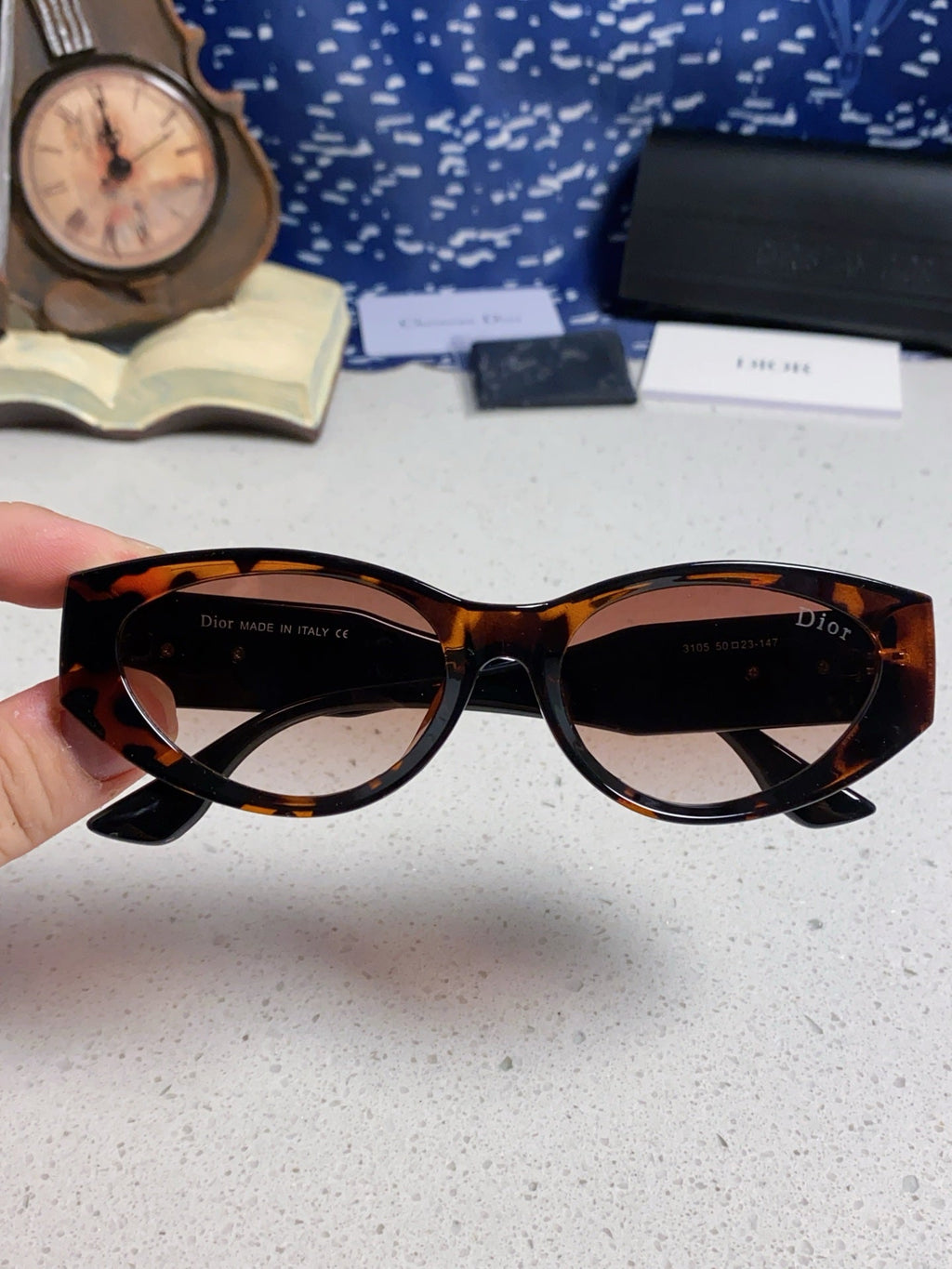 Dior Polarized Fashion Silver Lens Sunglasses for Women - 867130 - detail image 4