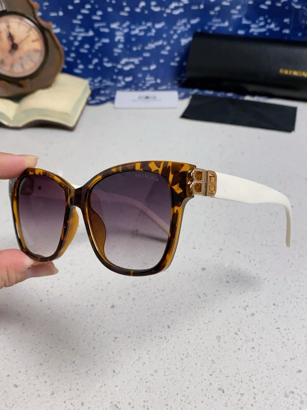 Balenciaga BB0102SA Fashion Silver Lens Sunglasses for Men & Women - detail image 6