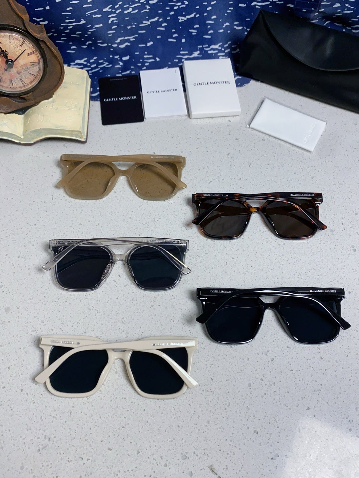 Gentle Monster SAL Acetate Square Black Lens Sunglasses for Men & Wom - 488007 - detail image 11