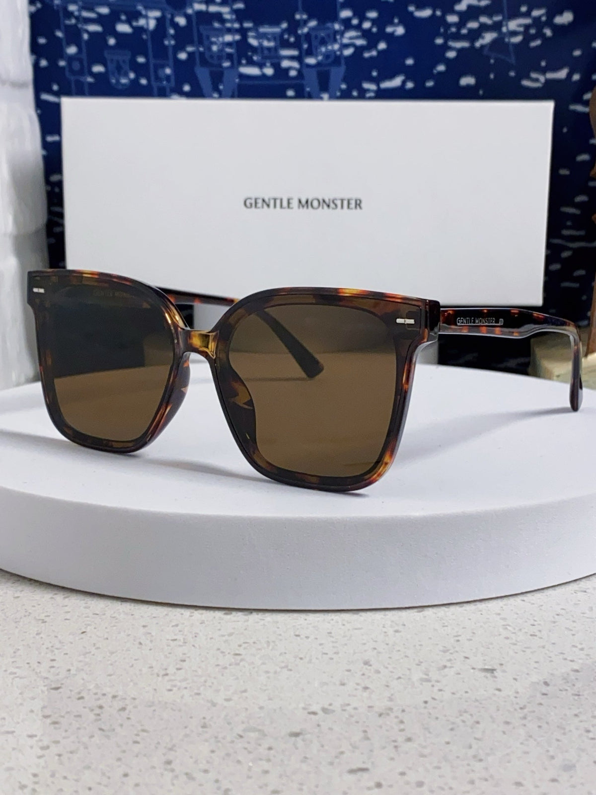 Gentle Monster SAL Acetate Square Black Lens Sunglasses for Men & Women