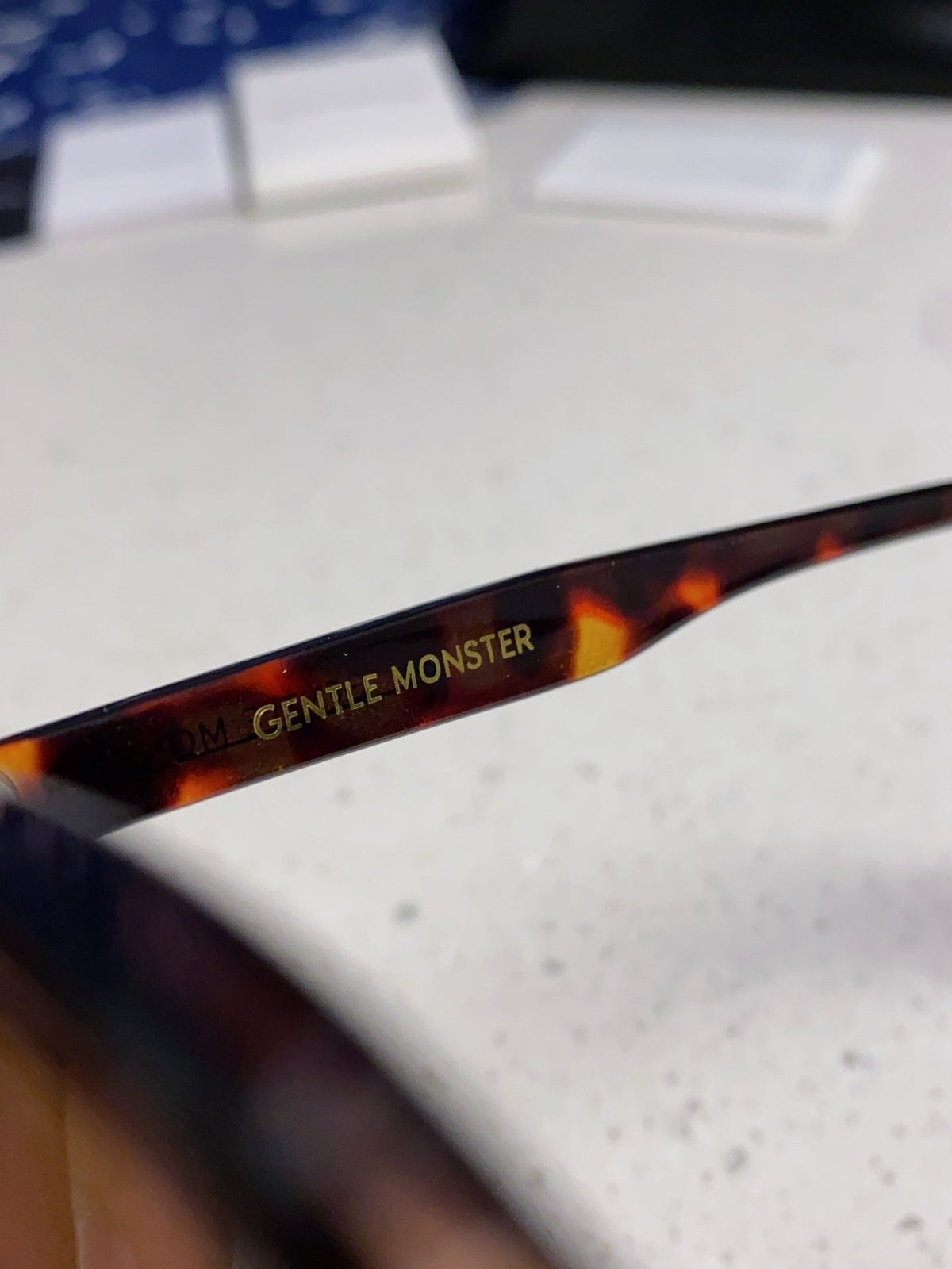 Gentle Monster SAL Acetate Square Black Lens Sunglasses for Men & Women - detail image 8