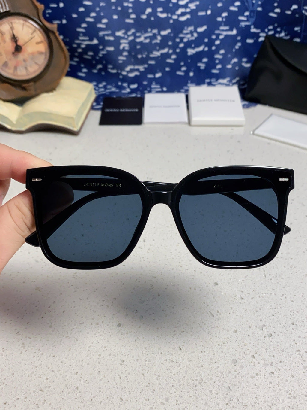 Gentle Monster SAL Acetate Square Blue Lens Sunglasses for Men & Wome - 432942 - detail image 4