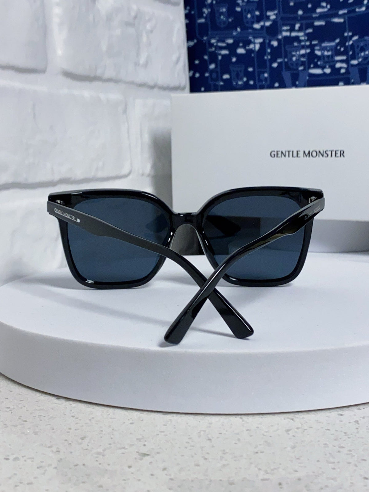 Gentle Monster SAL Acetate Square Blue Lens Sunglasses for Men & Women - detail image 3